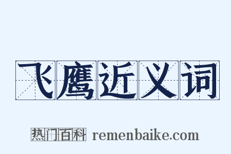 飞鹰近义词是什么意思的图片